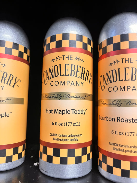 CANDLEBERRY hot maple toddy room spray