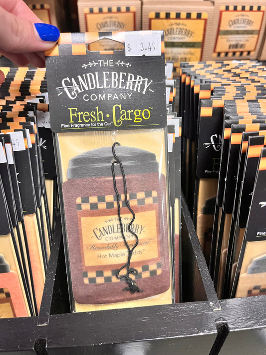 Hot Maple Toddy CANDLEBERRY car freshener
